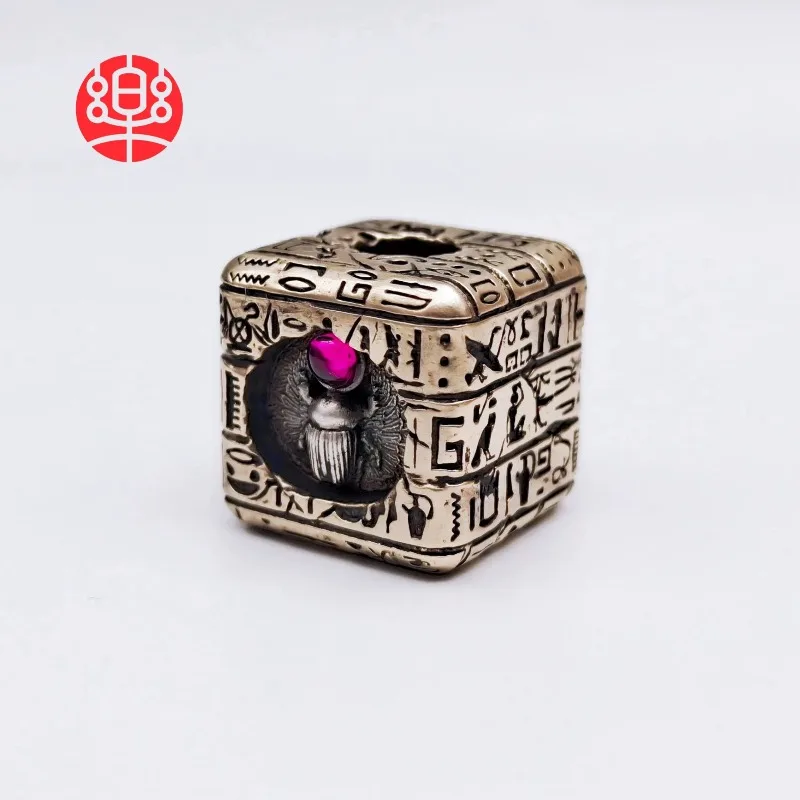 ลูกบาศก์อียิปต์ EDC ของเล่นคลายเครียดแบบพกพาสำหรับกิจกรรมกลางแจ้ง