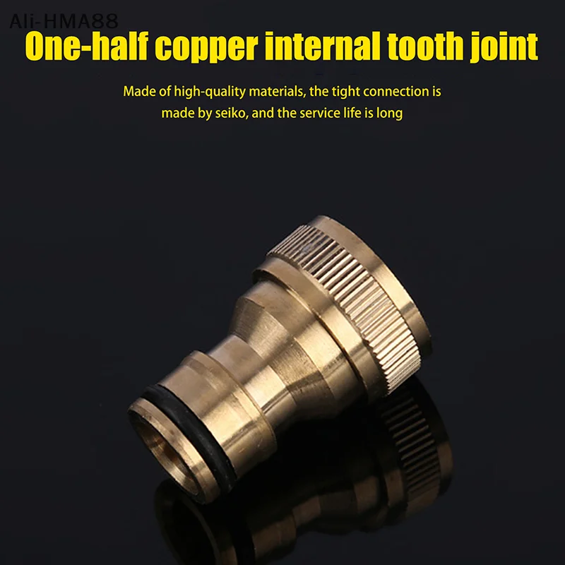 1Pc 1/2 범용 탭 주방 어댑터 황동 수도꼭지 급수 정원 도구 탭 커넥터 믹서 호스 어댑터 분지 피팅