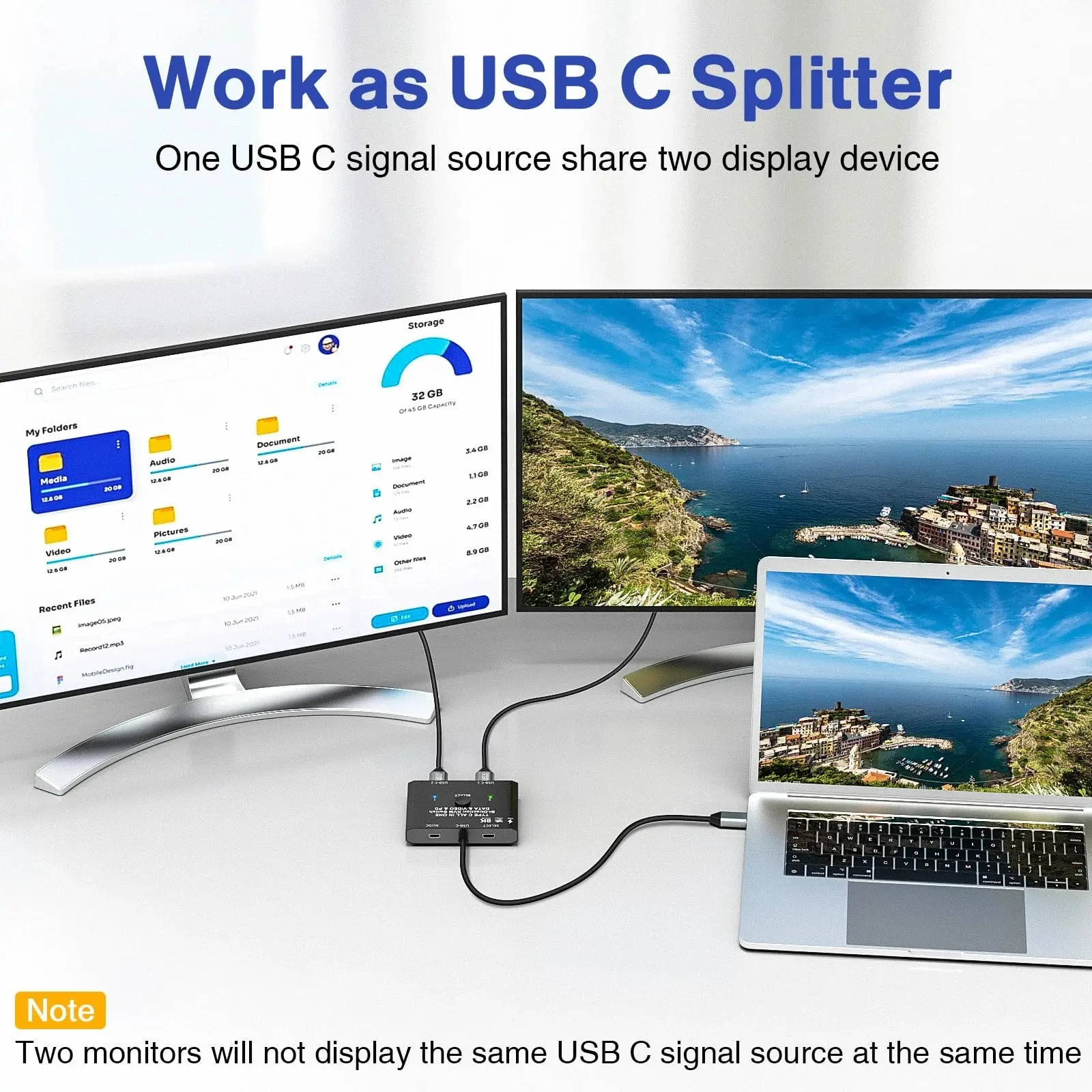 مفتاح USB من النوع C km ، 8K @ 60Hz ، فيديو 4K @ vhz ، نقل بيانات 10Gbps ، شحن PD W ، متوافق مع صامولة الصاعقة