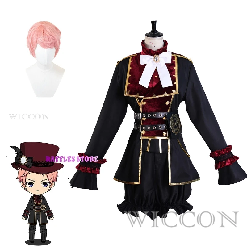 

Ensemble Stars Valkyrie Nito Nazuna Cosplay Costume Wig Theatre Elegant Uniform Stage Singing Costume Halloween Role Play Suit