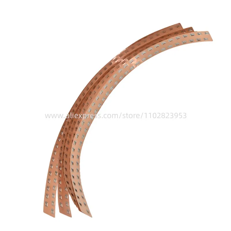 Copper busbar 21700 Battery pack nickel copper strip 1P 2P 18650 Pure nickel strip 26650 32700 Welded copper sheet Lithium