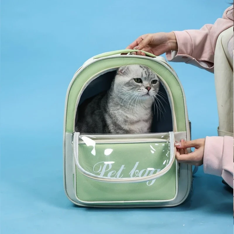 FurStarPet Products Cat Carriers Cats Bag Multifunctional Backpack Cat Carriers Storage Pvc Bags Haustierbeutel MH40MB