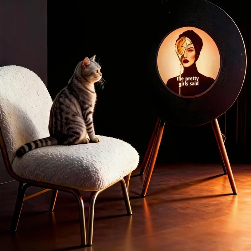 NetEase Cloud co-branded vinyl record lyrics, speaker, atmospheric Bluetooth speaker, home living room