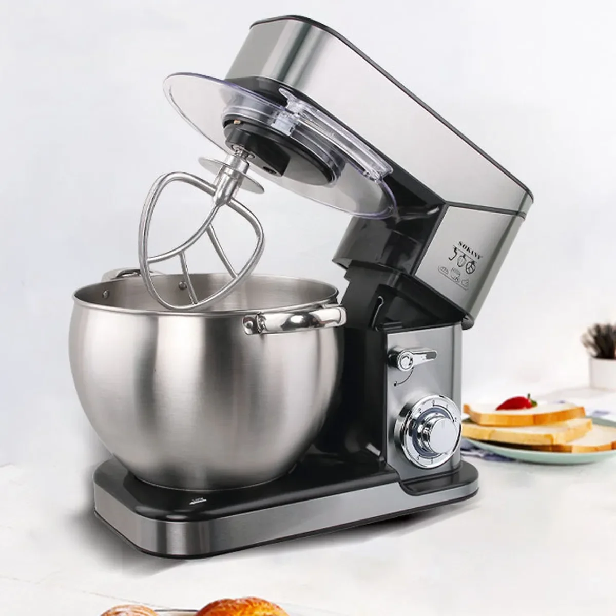 

2000W Stand Mixer 10L Stainless Steel Bowl 6speed Kitchen Food Blender Cream Egg Whisk Cake Maker Dough Chef Kneader Bread Mixer