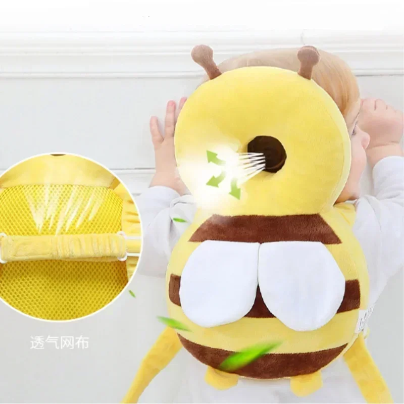 Head Back Protector Baby Protect Pillow Learn Walk Head Protector Cushion Anti Fall Backward Cap Carry Cartoon Kids Safe Bibi