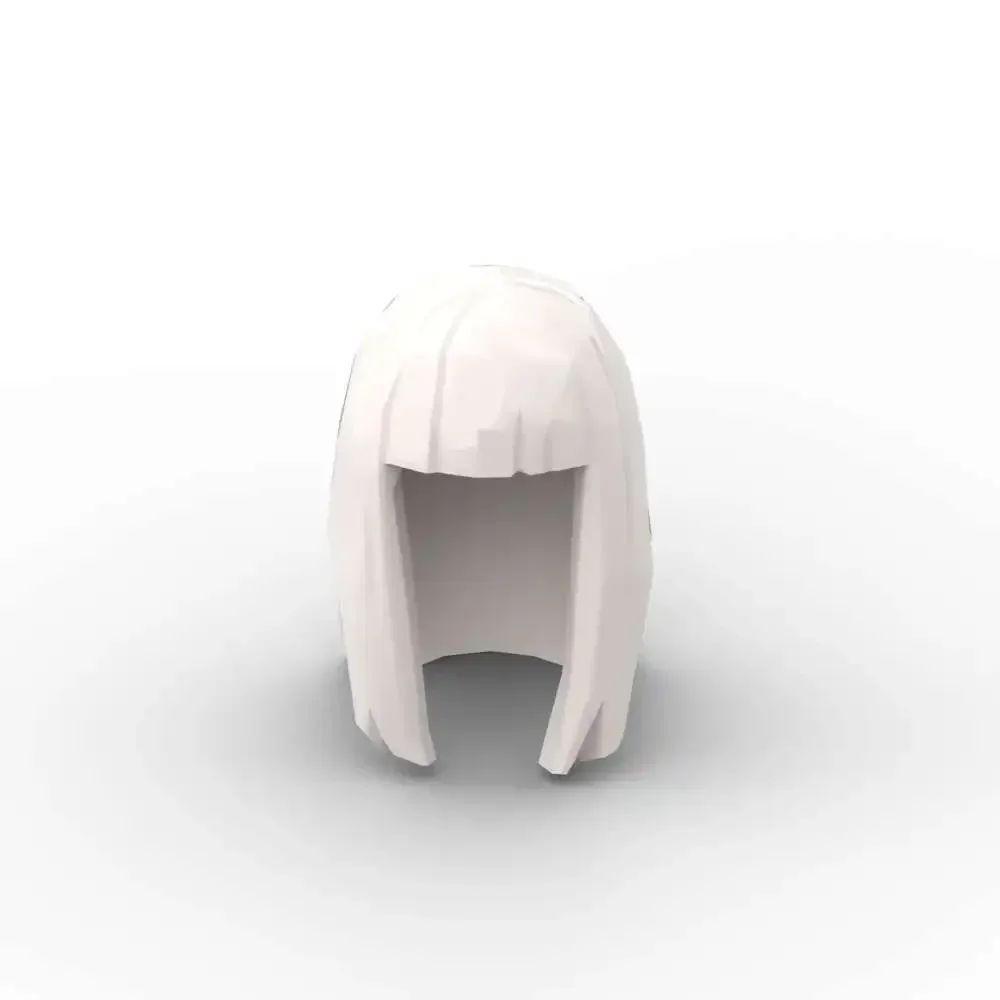 MOC 10PCS 17346 Rambut Wanita Lurus Panjang Blok Bangunan Mainan Klasik Menarik yang Dapat Disesuaikan untuk Dewasa Anak Laki-laki Hadiah Hari Spesial