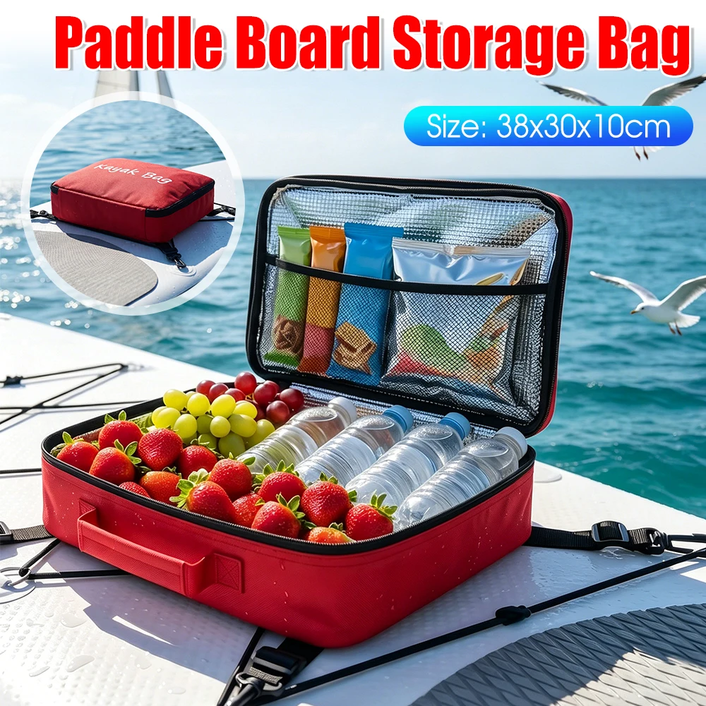 Women'S Kayak Accessories - กระเป๋าเด็คบอร์ดน้ำหนักเบาแบบพกพาความจุขนาดใหญ่ กระเป๋าเก็บของติดแพดเดิลบอร์ดสำหรับคายัค แพดเดิลบอร์ด อุปกรณ์เสริมสำหรับเล่นเซิร์ฟกลางแจ้ง