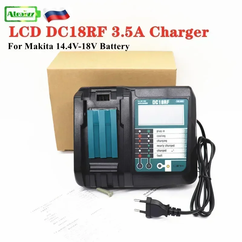 DC18RF 3. A LCD charger 18V battery charger BL1445 BL1440 BL1430 BL1860 BL1840 BL1850 charging BL1860B backup battery charger