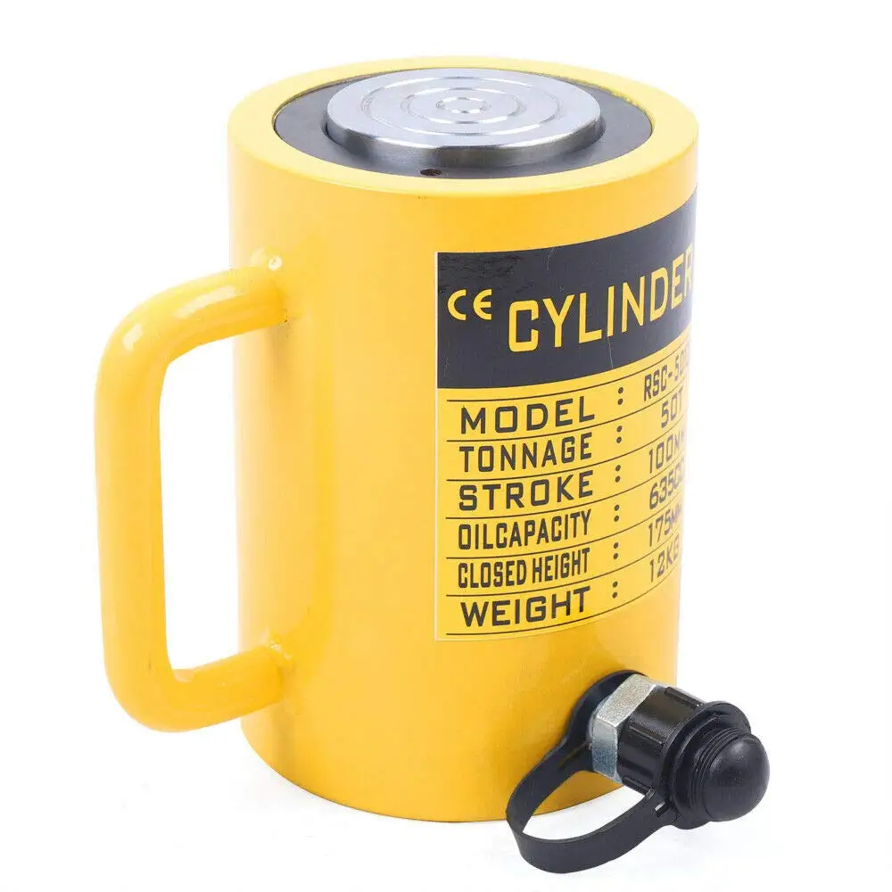 

DNYSYSJ 50 тонн 4-дюймовый гидравлический цилиндр одностороннего действия, 10000 фунтов на квадратный дюйм, оперативная память 635CC, новый