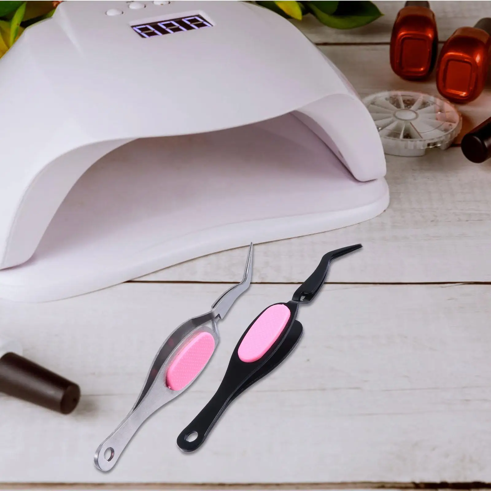 2 Pcs Sanding Tweezers Craft Precision Stainless Steel Ergonomic Embossing Model Building Tools Industrial Hand