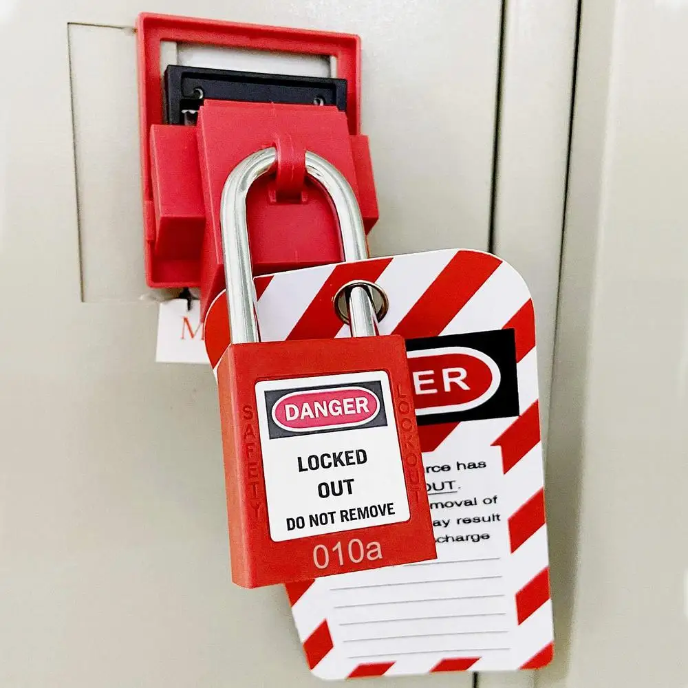 Loto Safety Lockout Tagout Key Alike Red Stations Devices Locks 100 Stück Keyed Same Cylinder Danger Label Locked Do Not Remove