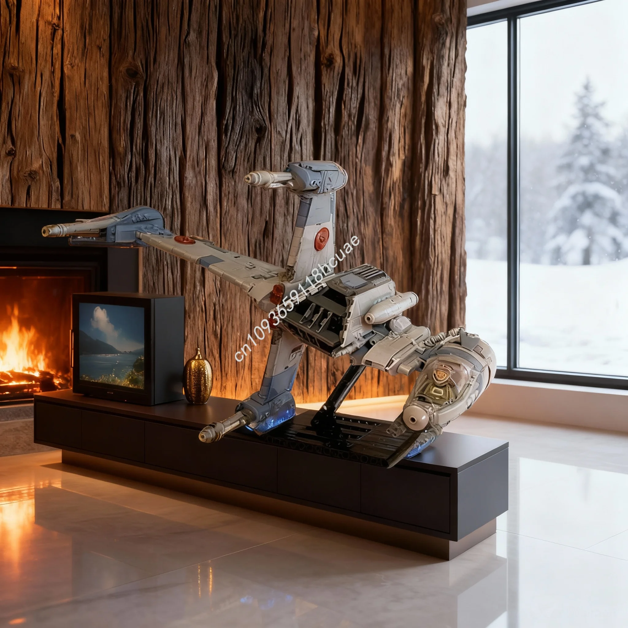 

1002pcs MOC B Wing Starfighter Stand Star Battle Model Building Blocks Christmas Gift Architecture Toys DIY Creative Idea