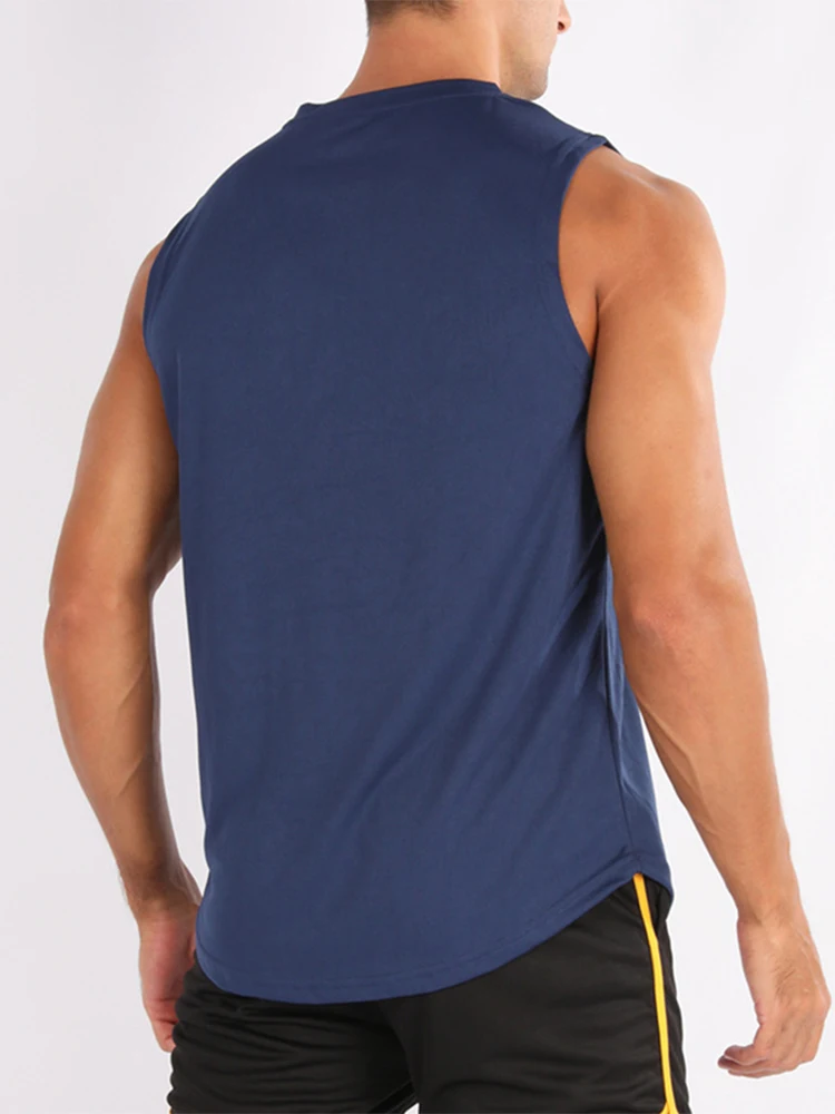 Summer New Gym Vest Men Bodybuilding Sleeveless Sports Tank Top Quick-Drying Mesh Fitness Running Tank Top Men Clothes