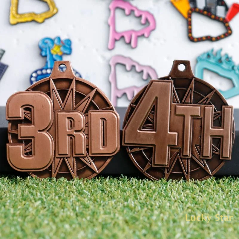 [CCF2]1 Piece Students Rewards Metal Plating Ancient Award Medals Winner Medals With Neck Ribbon Competition Medals