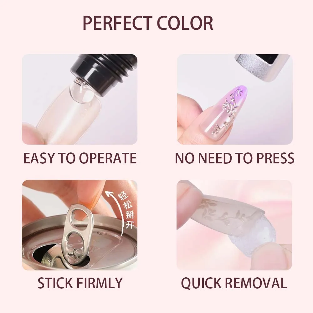 PERFECT COLOR Nail Glue Remover for Press On Nails 20ml Press On Nail Remover Easy Removal Debonder for Glue on Nail Tips