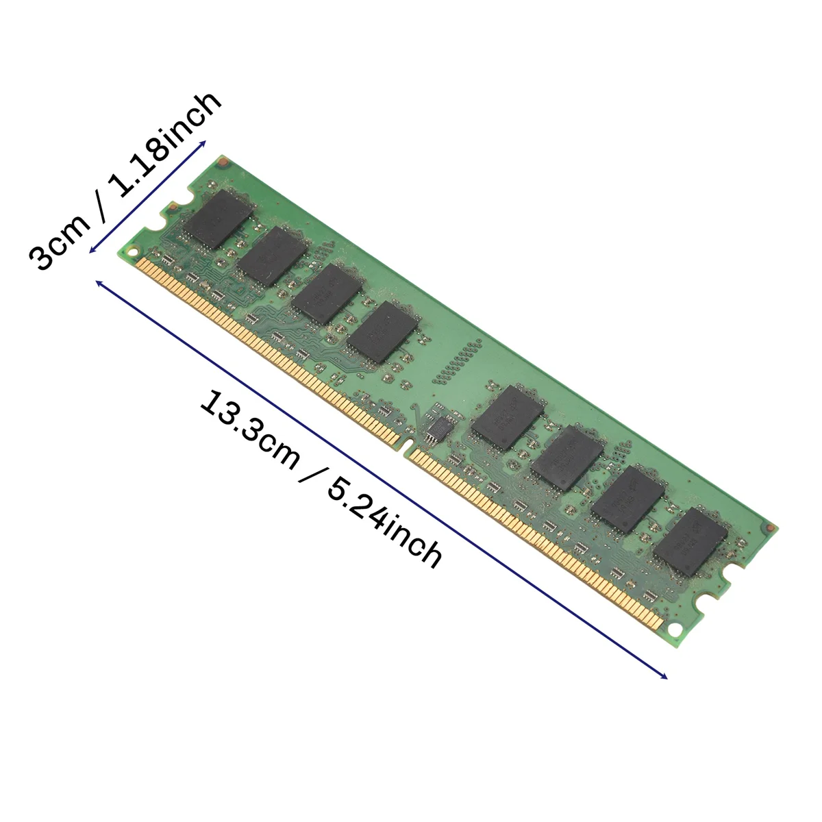 

【Home-Tools!】2GB DDR2 PC2-5300 667MHz 240Pin 1.8V Desktop DIMM Memory RAM for Intel, for AMD(2GB/667)