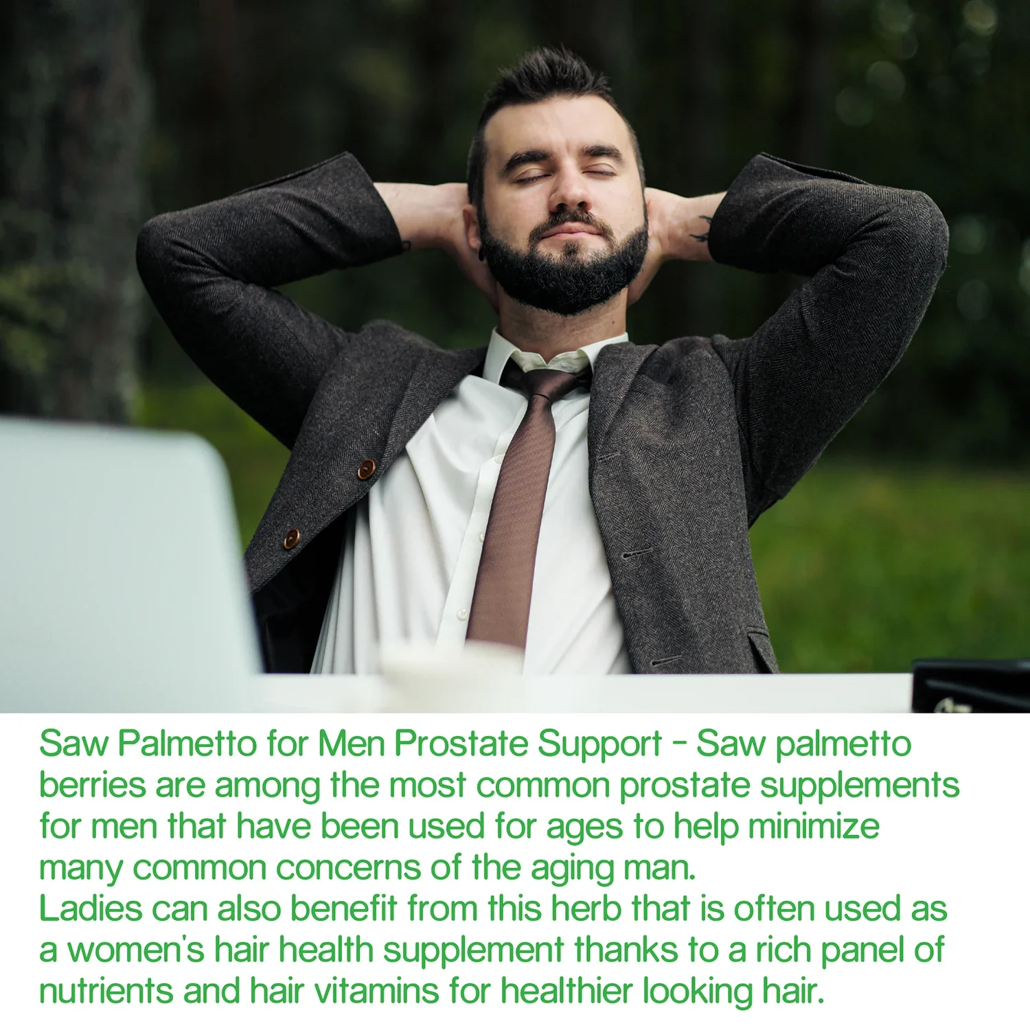 Saw Palmetto - Promotes Hair Growth and Prostate Support for Men and Women, Reduces Baldness and Hair Thinning