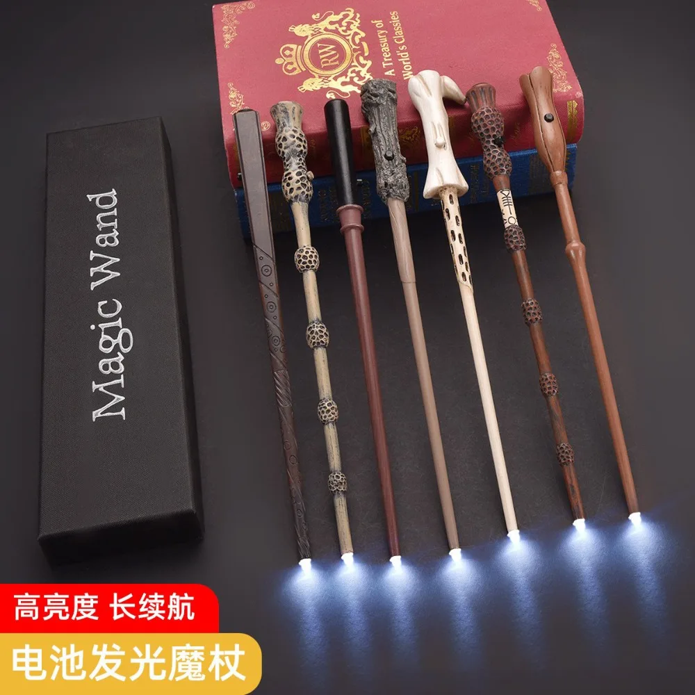 Harry Potter battery luminous wand, role-playing costume props, birthday party magic accessories and toys with gift boxes. view 2