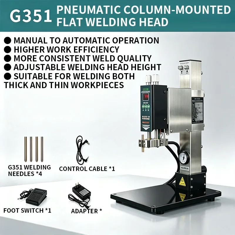 Battery Spot Welder Pneumatic Column-Type Flat Welding High Automation Efficiency Industrial-Grade Welding Machine Specifically