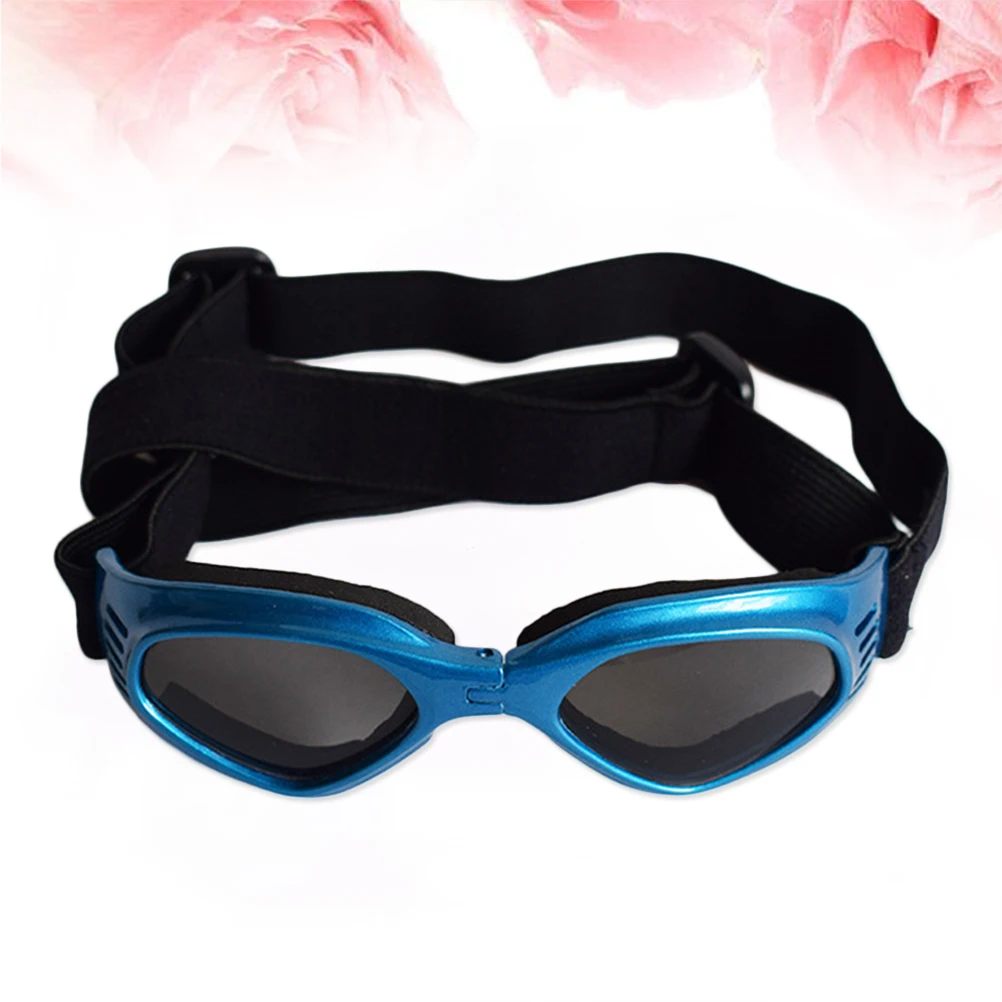 

Glasses Sunglasses for Dogs Cats Windproof Goggles Blue Fashion Cool Adjustable Straps UV Protection Dog Accessories Pet Eye