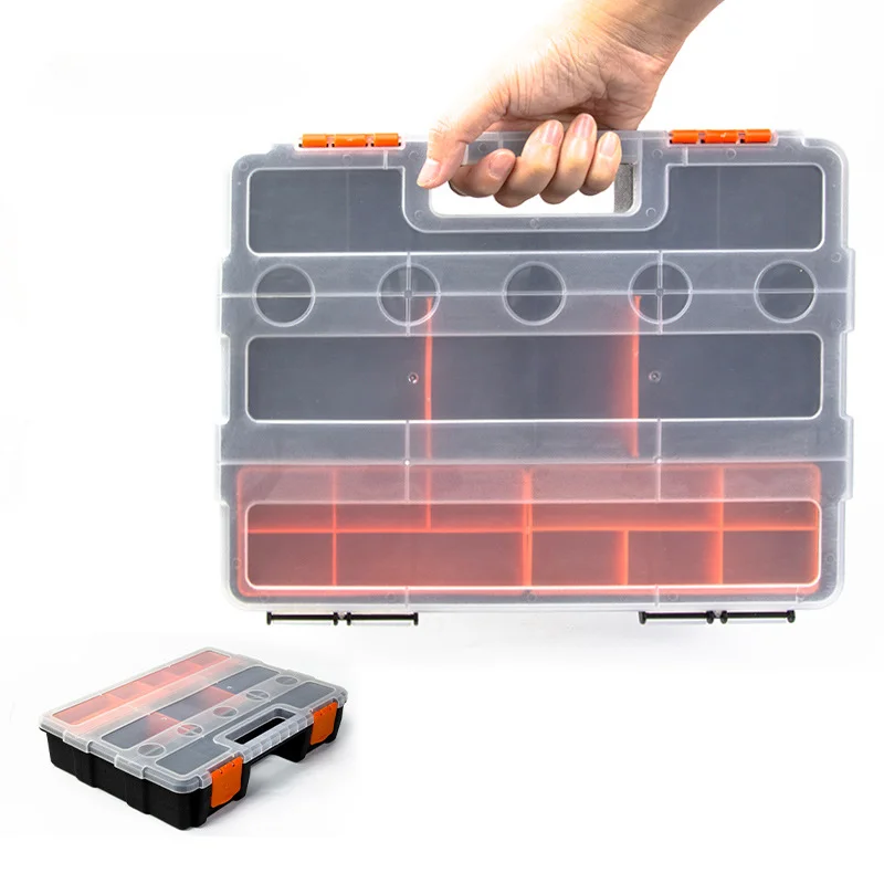 Nut and Bolt Organizer Compartment Screw Organizer Small Part Storage Container Detachable Plastic Tool Organizer Set