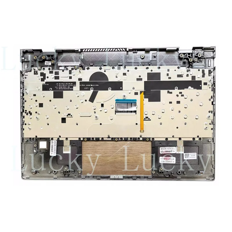 f   US Keyboard&PalmRest For HP 13-AQ L53418-001 with backlit wood grain version