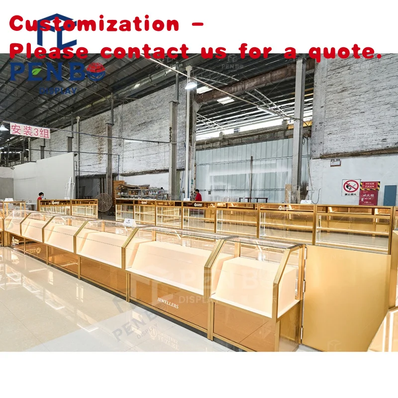 

custom.Luxury Led Lighting Jewelry Display Showcase Cabinet Interior Design Ideas Jewelry Store Counter & Shop