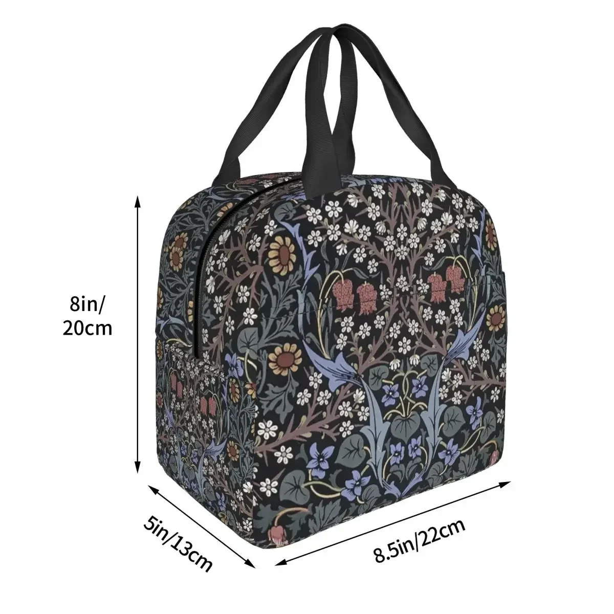 William Morris - Blackthorn Insulated Lunch Bag for Women Kids Portable Food Boxes Thermal Lunch Box Tote