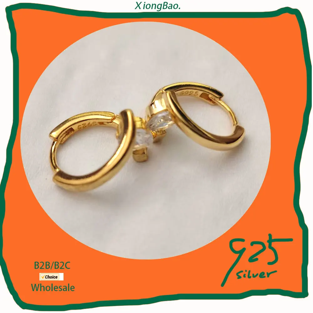 

Hoop Ear New Stamp 925 Sterling Silver Crystals Simple Earrings Luxury Designer Zircon Jewelry Free Shipping For Women 2026 Hot