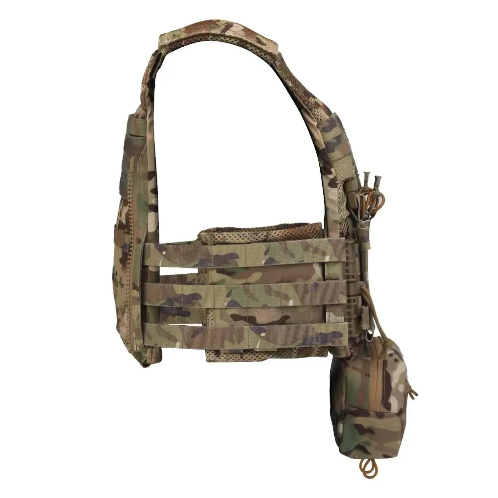 Chaleco táctico LV119 portaplacas OTB Airsoft con bolsa Triple Mag - imagen 4