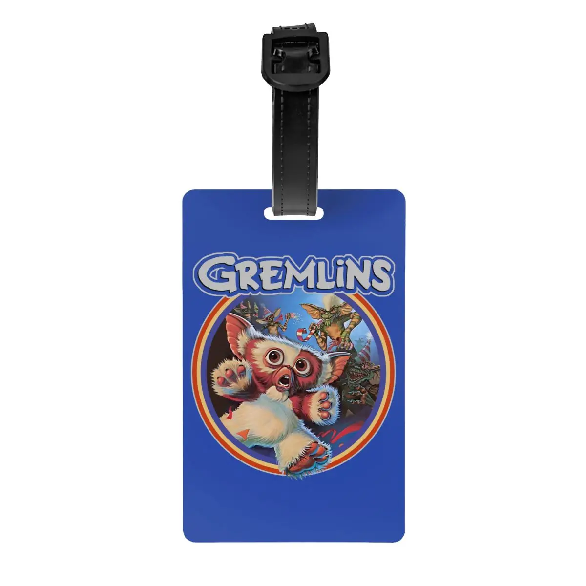 Custom Gremlinss 84 Luggage Tags Custom Gizmo 80s Movie Mogwai Monster Retro Sci Fi Baggage Tags Privacy Cover Name ID Card