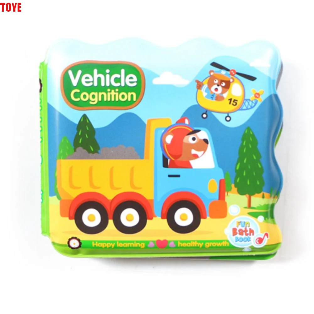 

Водонепроницаемые развивающие книжки для ванной с меняющим цвет принтом, мягкие многоразовые плавающие тканевые книжки-игрушки для малышей