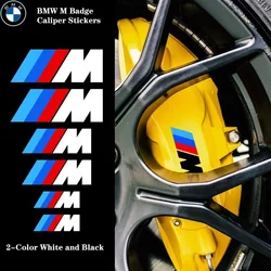 6PCS Car Brake Caliper Stickers Heat Resistant Decoration PVC Decals For Bmw M Performance M3 M5 M6 F01 F20 F10 F13 F15 F16 F30