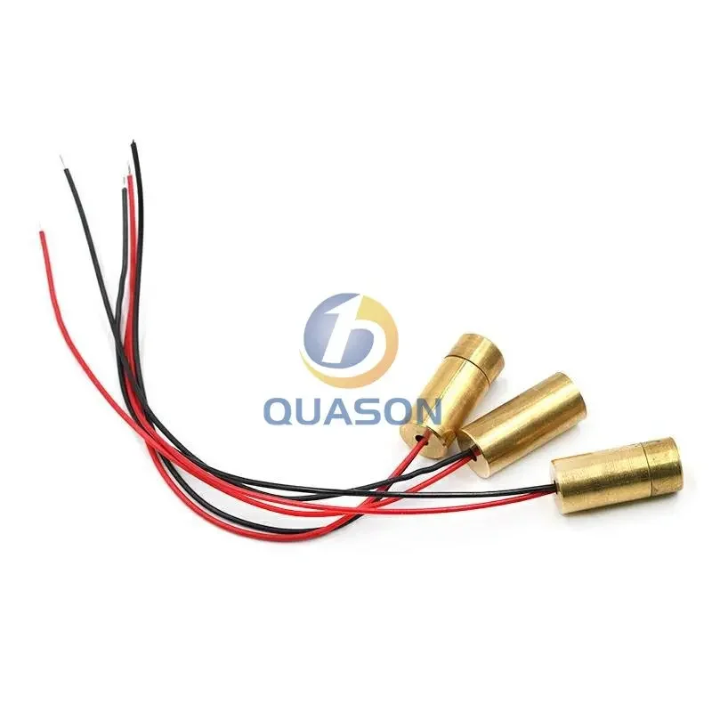 رأس الليزر 650 نانومتر 9 مم 3 فولت 50 ميجاوات وحدة ليزر صمام ثنائي متقاطع رأس نحاسي أحمر