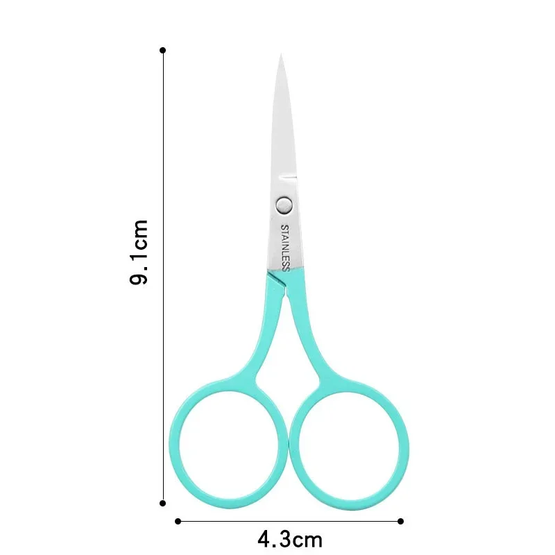 1PC Art Accessories Scissor Nail Cuticle Tool Scissors NailsMakeup Eyebrow Eyelash Trimmer Facial Hair Remover Manicure Scissor