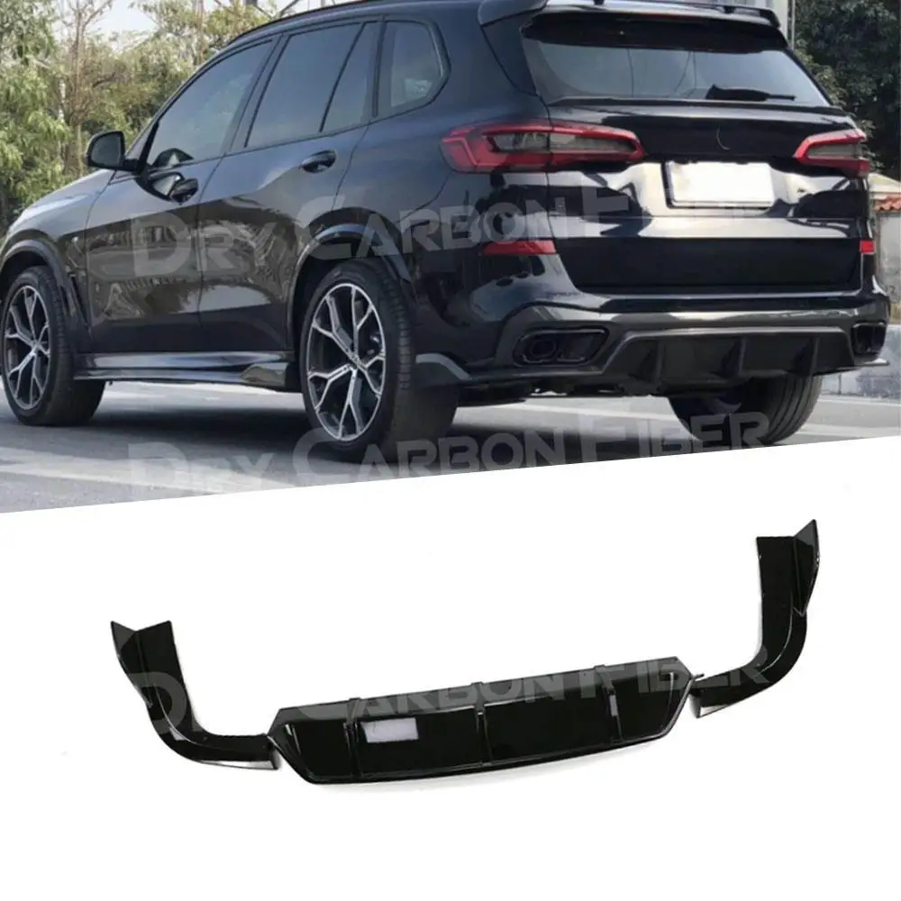 

Carbon Fiber Rear Bumper Lip Spoiler Splitter for BMW X5 G05 M sport 2019+ Car Styling Rear Diffuser 3Pcs/set