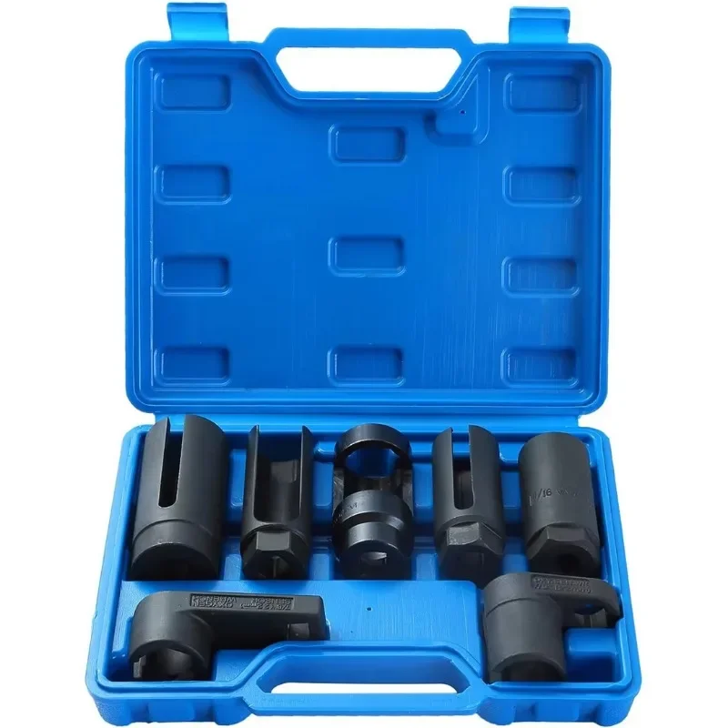 7pcs Auto Repair Diesel Oxygen O2 Tubing Sensor Socket Set Tools Kit