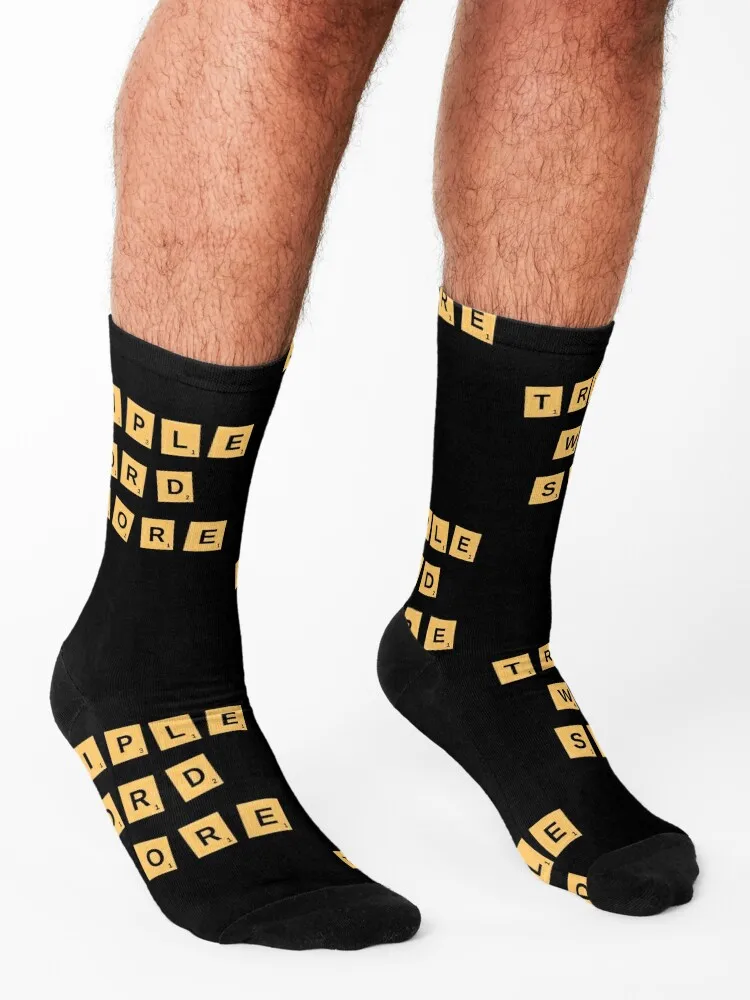 Triple word score - Scrabble design Socks heated aesthetic Sports Argentina Socks Girl Men's