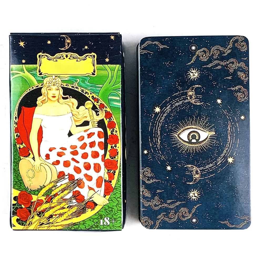 

Русские карты Таро, 78 шт., колода Таро с бумажным путеводителем, предсказание, гадание, издание, игра Борад, идеально подходит для семейной игры, ночь
