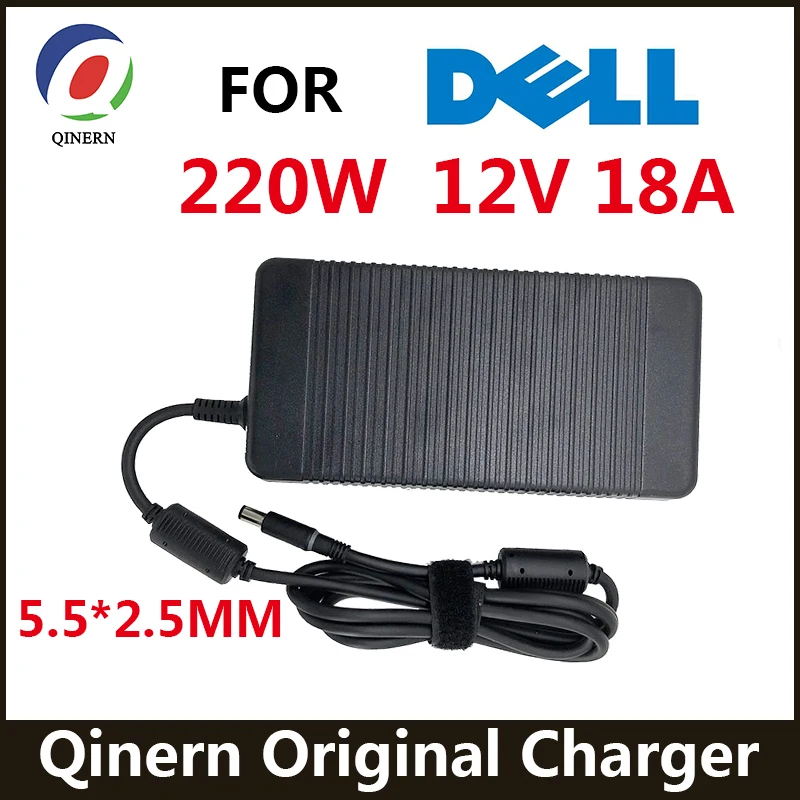 Adaptador para Laptop Dell Fonte de Alimentação 12v 18a 220w 5.5×2.5 mm Adp280bb b Adp-220ab b M8811 220p01 Da-2 Pe4c-ec060a V3.0