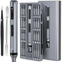 52 in 1 Electric Screwdriver Set Type-C Charging Cordless Screwdriver Precision Magnetic Bits Set for Phone PC DIY Repair Tools