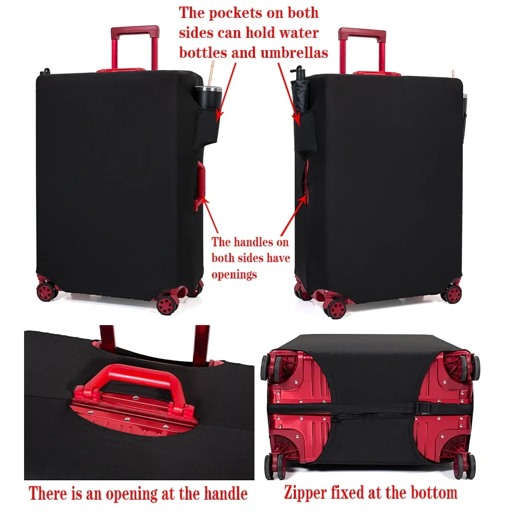 Protection Luggage Cover Bag Travel Accessories Luggages Pull Rod Box Covers Dust Elastic Multi Pocket Supplies18-32Inch