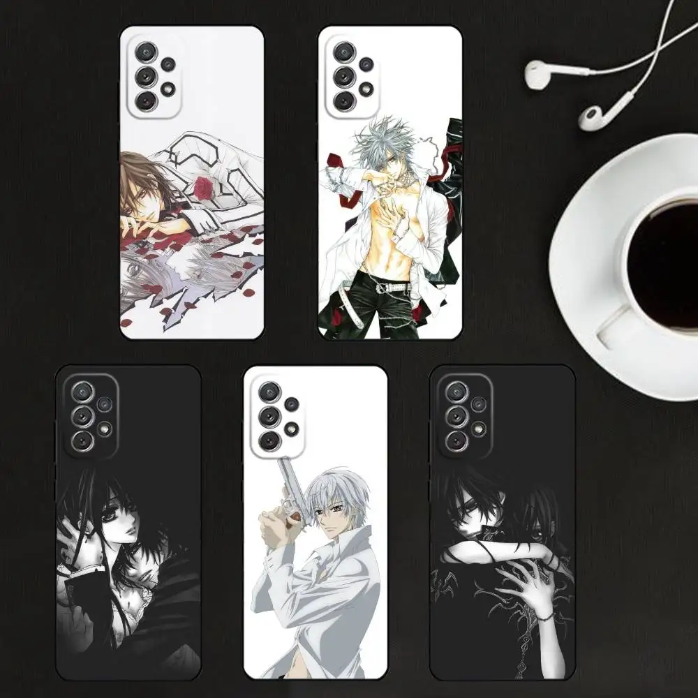 

Manga Vampire Knight Phone Case For Samsung S25,S24,S21,S22,S23,S30,Ultra,S20,Plus,Soft Black Shell