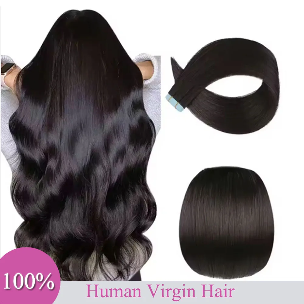 

Invisible Tape In Extensions Human Hair Seamless Pu Skin Weft Injected Hair Extensions Hand Tied Adhesives Tape-Ins 20-40pcs