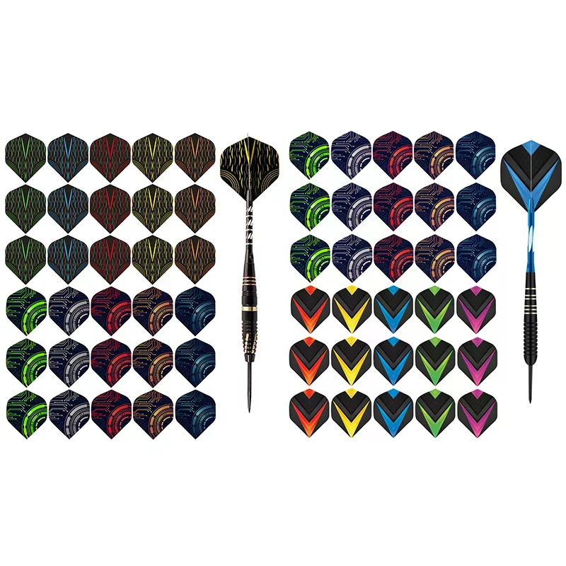 30 unids/set accesorios de dardos profesionales vuelos ala de dardo de alta calidad plástico impermeable dardos vuelos Flechette