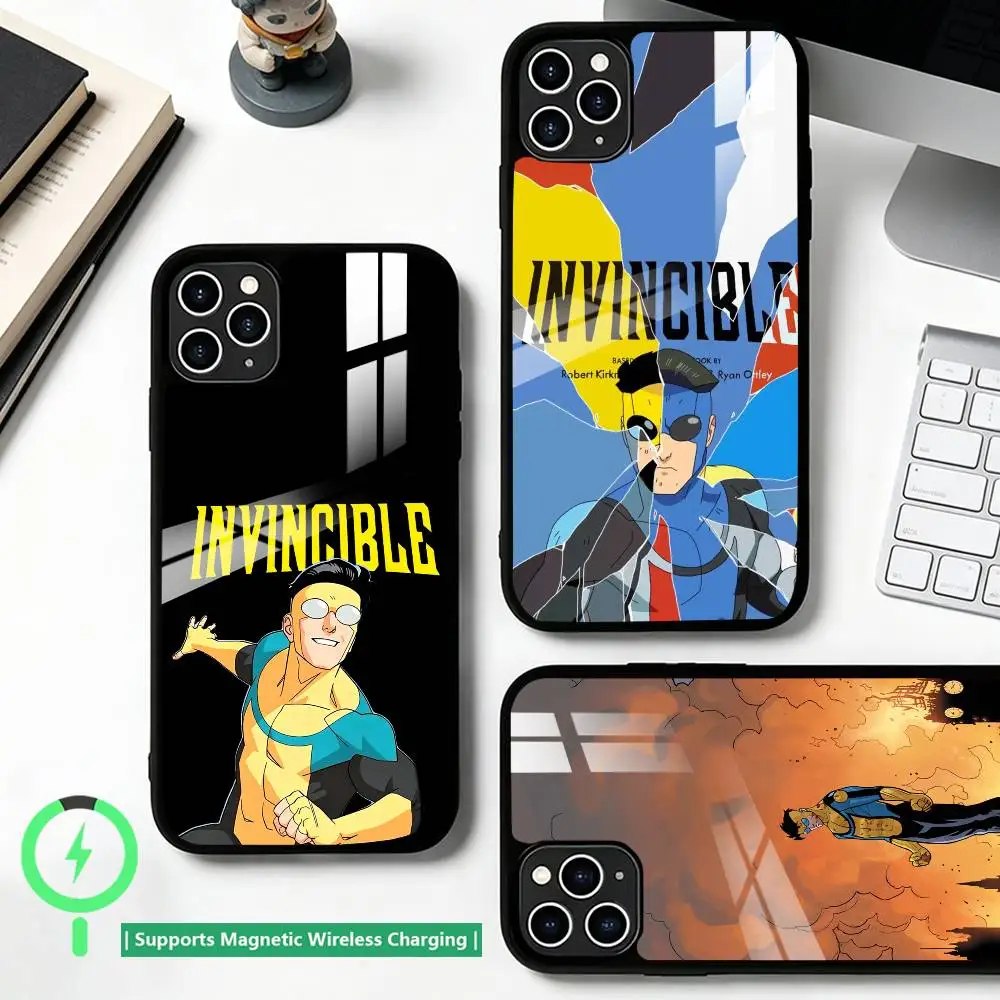 Cartoon I-Invincible Mark Grayson  Phone Case For iPhone17,16,15,14,13,12,11 Plus,Pro Allows magnetic wireless charging