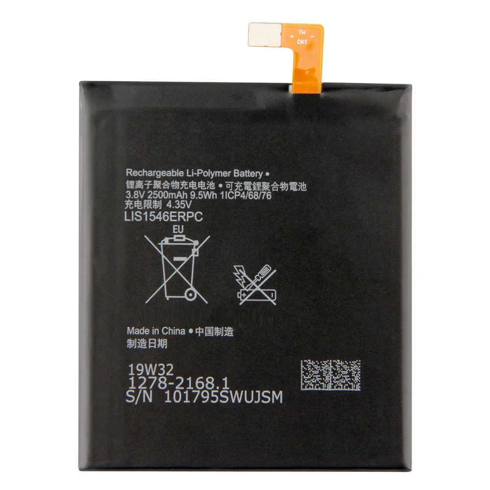 Production Date 2024 Replacement Battery For SONY Xperia C3 S55T S55U LIS1546ERPC Premium Phone Batteries 2500mAh Long Lifespan