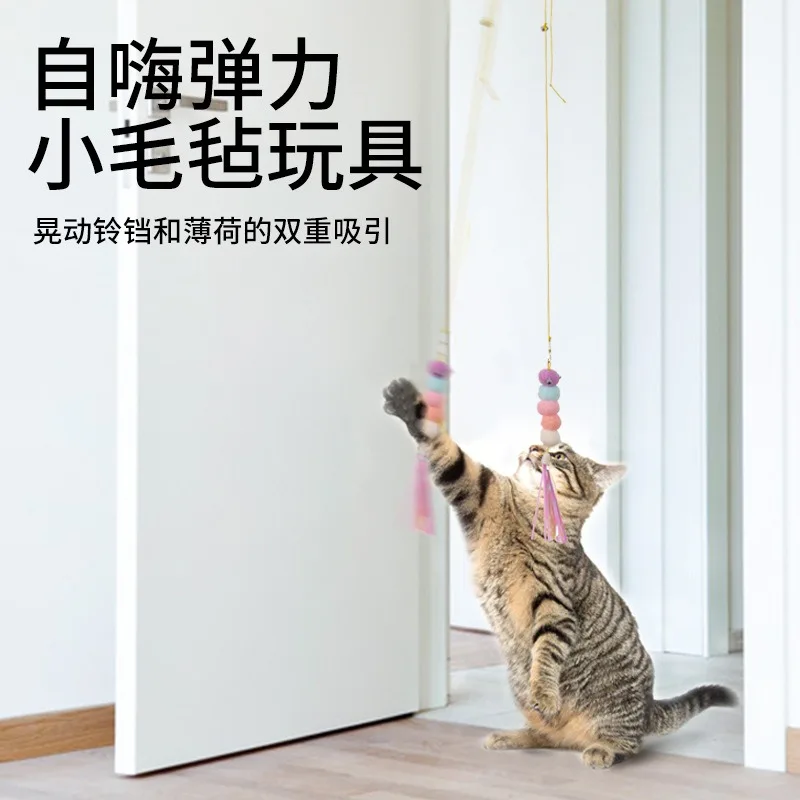 Door Hanging Cat Toy Stress Relieve Living OmDoor for Room Kitten