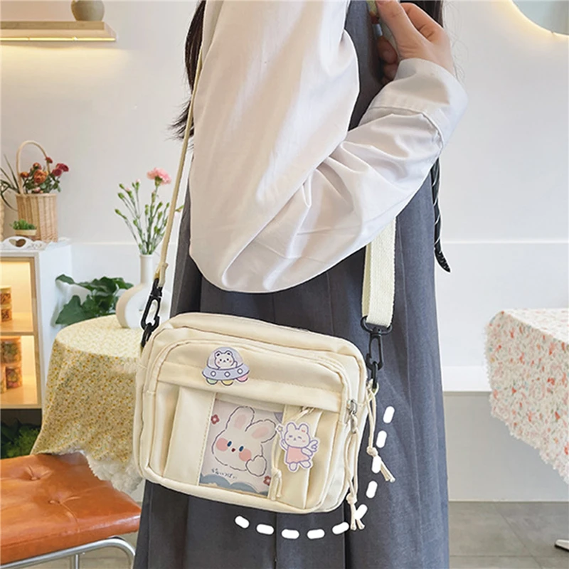 New Kawaii Bags Girls 2023 Trend JK Transparent Bag Small Crossbody Bag For Women Purses and Handbags Shoulder Bag Itabag Bolso