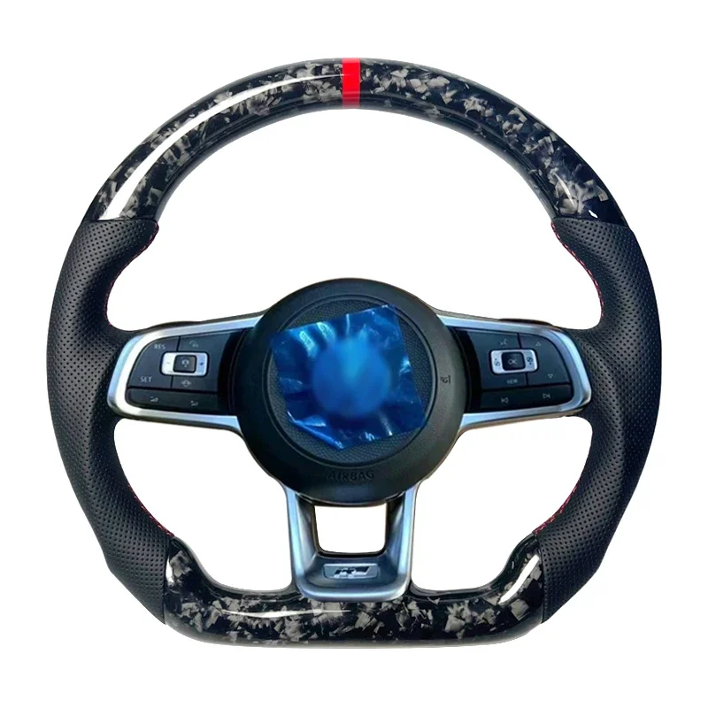 Sports style car steering wheel For  Golf 7.5 GTI MK7 Polo GTS GTD GTE  R Passat CC R-Line Carbon Fiber Steering Wheel